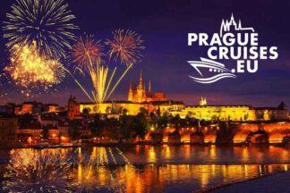 Prague NEW YEAR'S EVE cruise ALL INCLUSIVE with midnight FIREWORKS – Prague Castle and New Year's Eve fireworks, Czech Republic